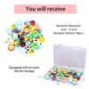 Set of 40 Erasers with Box, Erasers for Party Favours,