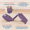 ECR4Kids The Surf Folding Portable Lap Desk, Flexible Seating, Eggplant