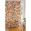 Inshere Decorative Peach Shower Curtain Waterproof Polyester Fabric, Home Bathroom