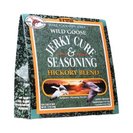 Hi Mountain Jerky Seasoning and Cure Kit | WILD GOOSE HICKORY BLEND | Jerky Seasoning | Perfect for Waterfowl, Duck, Chicken, Turkey Too| Seasons up to 15 lbs. of Meat (1 Box)