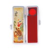 Yumesoubishi Red Crane Turtle Seal Case, Case Holds Up to