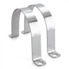 6 PCS 3-1/2 Inch, 304 Stainless Steel Thickened Pipe Clamps,