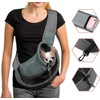 Dog Sling Carrier Hand-Free Puppy Carrier Purse Breathable Mesh Pet