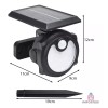 Importeek 5pz Lampara Luminario Solar Luces Led Jardin Estaca Exterior