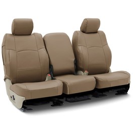 Coverking Custom Fit Seat Cover Designed for Select Toyota Models: 1 Row, Rhinohide Fabric, Sand