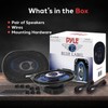 Pyle 4'' x 6'' Three Way Sound Speaker System -