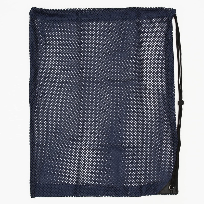 ATHLETIC MART Large Mesh Laundry Bag, Navy, navy