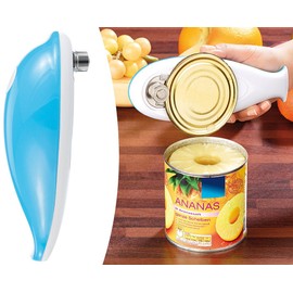 Rosenstein & Söhne Jar Opener: Electric safety can opener for resealable opening (can opener for disabled).