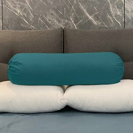 Flew Eco Luxury Bolster Pillow Cover Bolster Pillow Case Soft 35cm x 105cm (Saxony Blue)