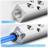 TAILONZ PNEUMATIC Silver 7-Way Pneumatic Shunt Aluminium Block Pneumatic Distributor