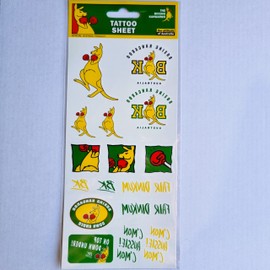 Souvenir Australia Boxing Kanagroo Temporary Tattoos