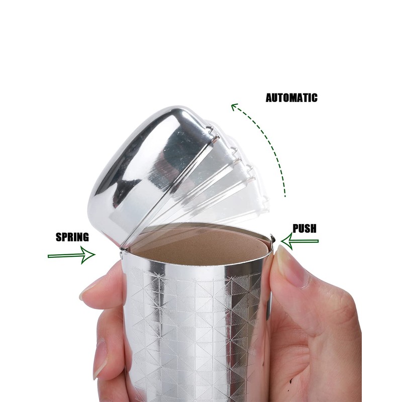 Philley Aluminum Metal Pocket Ultra-Light Silver Eyeglasses Glasses Case(Rhombus)