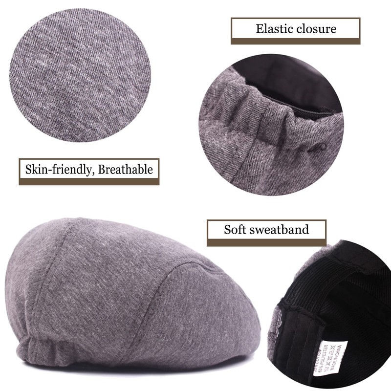 DOOVID Men's Newsboy Cap Retro Classic Beret Ivy Irish Gentleman
