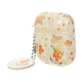 TEHAUX Butterfly Floral Earphone Case Protective Shell for Lightweight Compact Design Scratch Wear Resistant Earbud Holder with Unique Decor Style