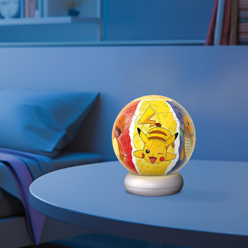 Ravensburger - Puzzle Ball Nightlight Pokémon | Puzzle 3d Bambini