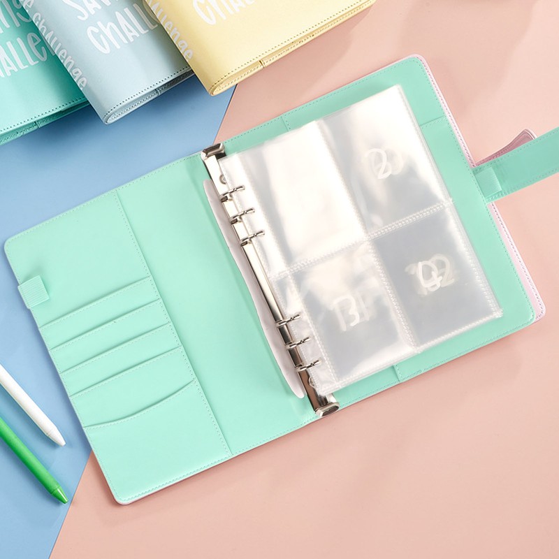 100 Envelopes Challenge Binder Waterproof A5 Money Saving Budget Binder