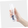 Healeved 2pcs Portable Refillable Pump Bottle for Facial Cleanser Transparent