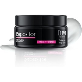 LUVI COSMETICS Hair Replace Mask Repositor Maxx Hydration (8.46 Fl oz | 240g) - Keratin Hair Treatment with Collagen and Keratin, Quick 3 Minute Hair Care for Shine and Softness
