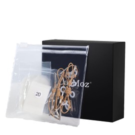 CatMoz Small Face Lifting Tape Plus Eliminates Sagging, Wrinkles and Flattening Lines - 40 Count x 4 Sets of Spring Ropes