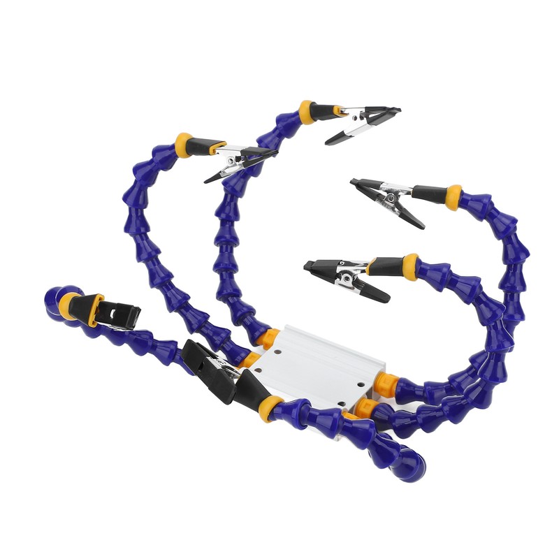 Soldering Helping Hands ABS Flexible Arm Aluminum Alloy Base Third