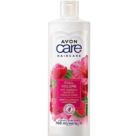 Avon Care Full Volume 2-in-1 Shampoo & Conditioner Infused with raspberry extract and hibiscus scent