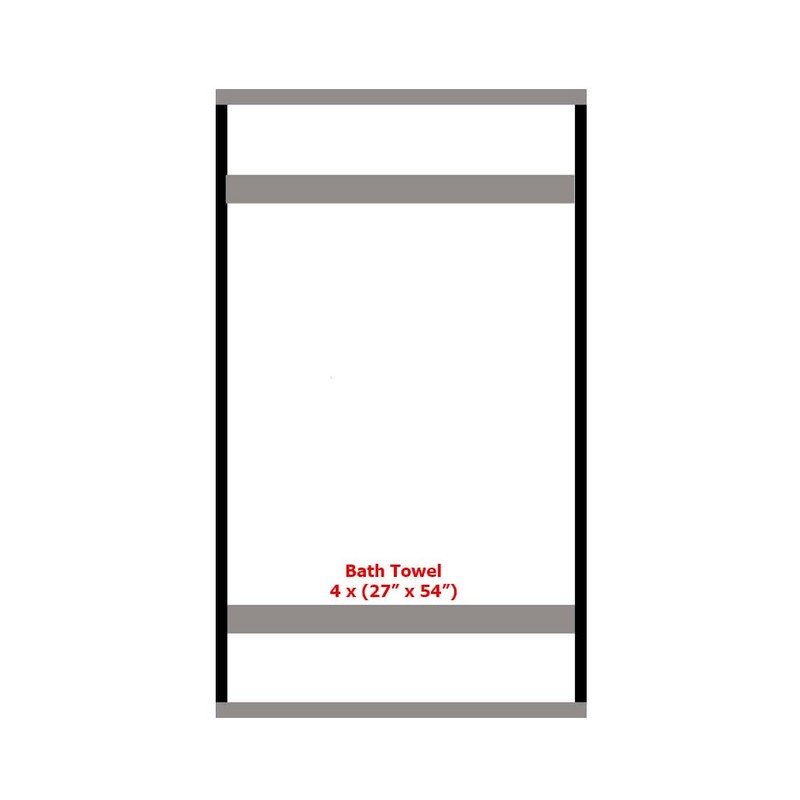 BY LORA Terry Cotton Bath Towel Set - Chemical-Free, Soft