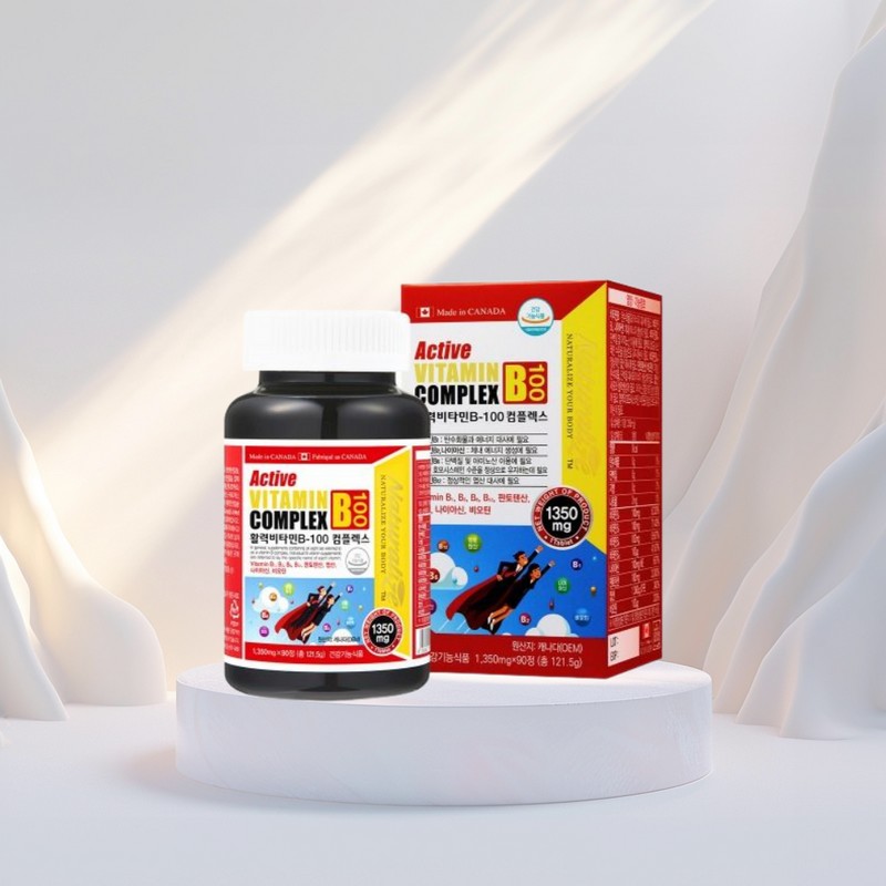 Vitality Vitamin B Complex Vitamin B 90 tablets 1 box