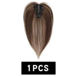 Traziewell Hair Styling Accessories Clip In Fringe Bangs 360° 3D Cover Clip in Bangs Hair Toppers with Bangs Brown Hair pieces Clip on Bangs for Women Daily Wear 3311