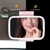 Car Sun Visor Makeup Mirror Surround LED Lights Touch Screen