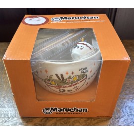 Mad Engine 💥🆕 Maruchan Ramen Noodle Bowl Bundle w/ Spoon, Chopsticks & Chopstick Holder