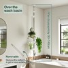 Hershii 4-Tier Indoor Plant Stand Tension Pole Corner Standing Shelf