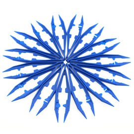 KKUANG 15PCS Plastic Disposable Tweezers 100x8.4mm Blue Modern Style