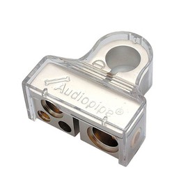 Nippon Power Battery Terminal AUDIOPIPE Negative - Platinum Finish