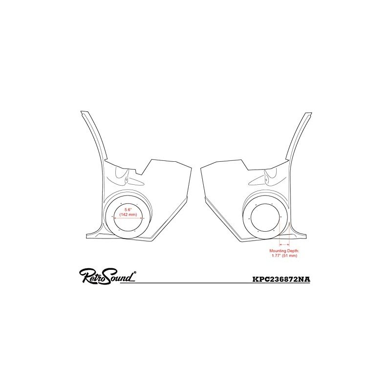 Retro Manufacturing Kick Panels KPC236872A