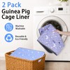 Fnaobai Guinea Pig Cage Liner 2 Pack Super Absorbent Washable