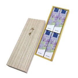 Kaorujudo #5101 Lavender Incense Sticks in Japanese Paper Box, 4 Pieces, Smoke