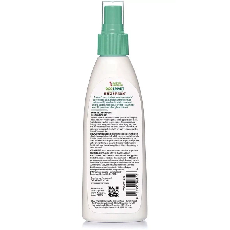Ecosmart 33106 Repelente De Mosquitos Orgánico De 6 Oz, 1