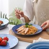 Selamica Ceramic Dinnerware Sets for 6, 18 Pieces Plates and