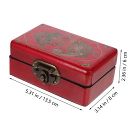 Kisangel 1 Set Retro Design Domino Game with Wooden Box for Parties Travel and Indoor Fun Entertaining Domino Blocks for All Ages