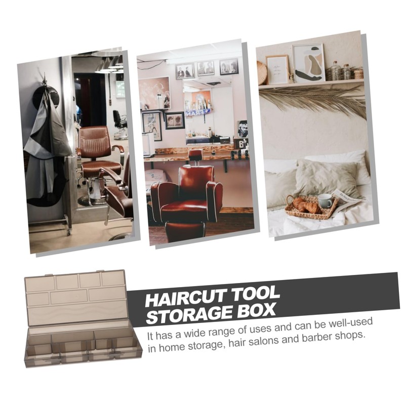 Healvian 1pc Hairdressing Tool Organizer Clipper Storage Box Razor Holder
