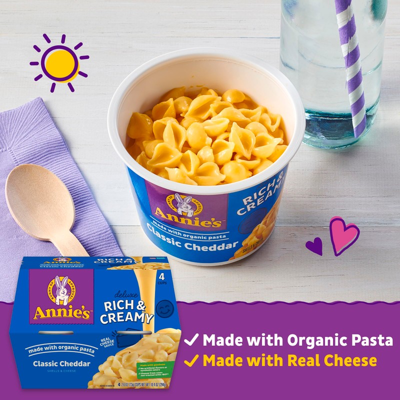 Annie's Classic Cheddar Deluxe Rich and Creamy Mac and Cheese