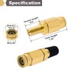 ASYH Air Inflation Schrader Valve with Push to Connect Button