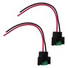 2Pcs Wire Pigtail Female C H11 Two-Beam Headlight Low Beam