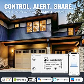 AGSHOME AGSHOME Smart Wi-Fi Garage Door Opener Remote, APP Control, Compatible with Alexa, Google Assistant, No Hub Needed with Smartphone Control