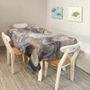 Walmsco Tablecloth Gray Gold Marble Decor For Dining Room Kitchen