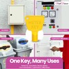 WedDecor 2 Pack Plastic Gas Meter Box Key – Triangle