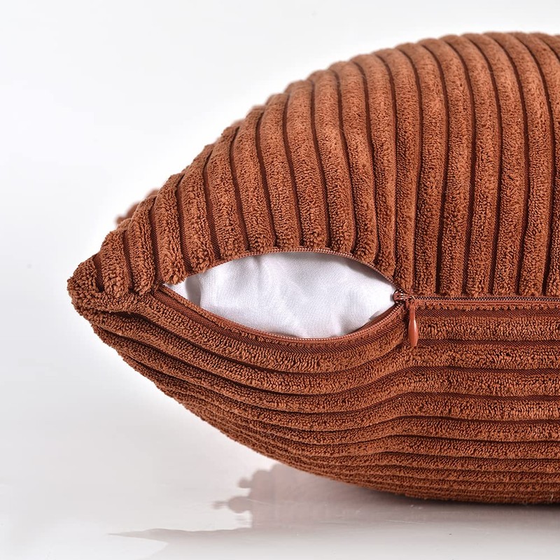 Fancy Homi 2 Packs Rust Big Decorative Throw Pillow Covers