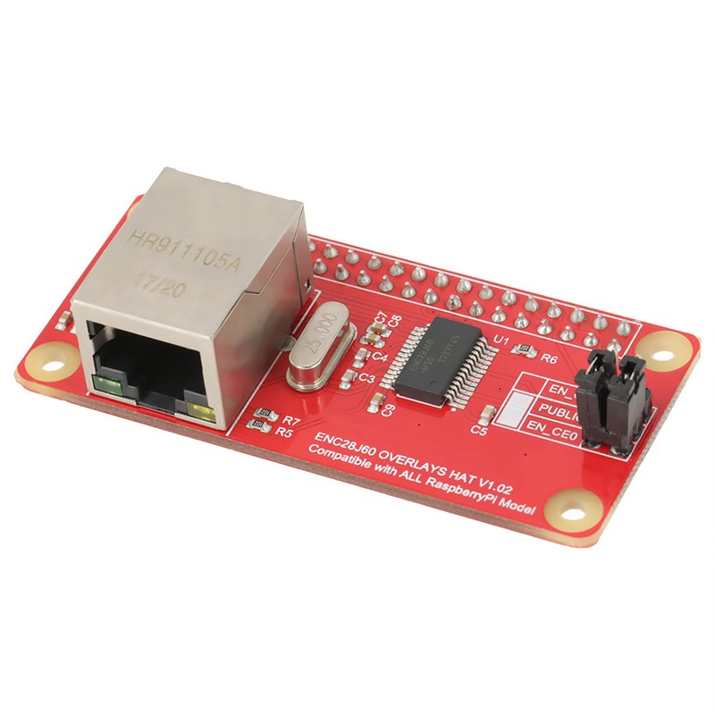 ENC28J60 Ethernet LAN Network Adapter Module for Raspberry Pi Zero
