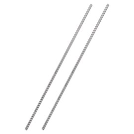 sourcing map Pack of 2 304 Metal Garden Poles, 3 mm x 300 mm Metal Rods for DIY Crafts, Motorcycle, Decoration, Garden