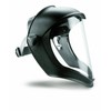 Uvex S8510 Bionic Shield, Black Matte Face Shield, Clear Polycarbonate